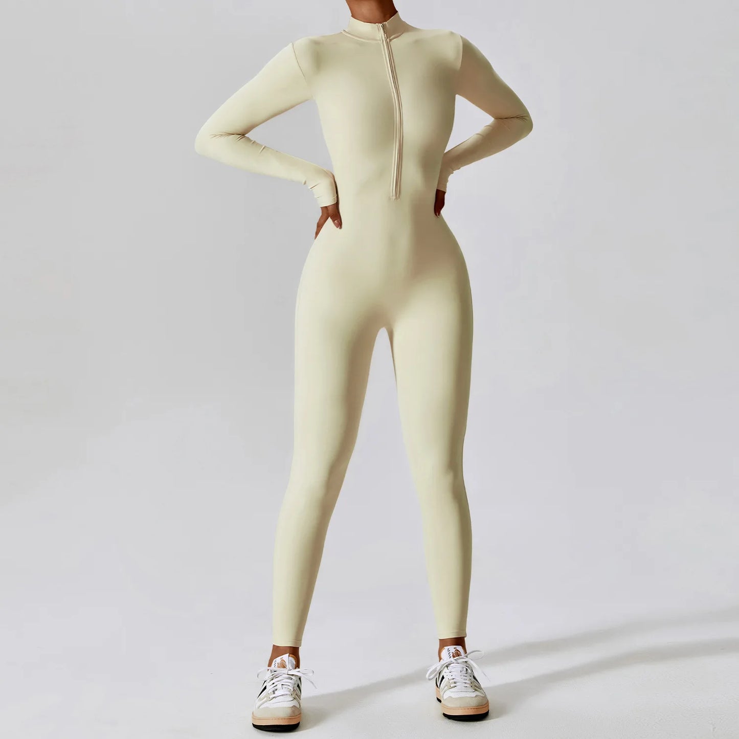 Glamsta - Long Sleeve Yoga Jumpsuit Glamsta™