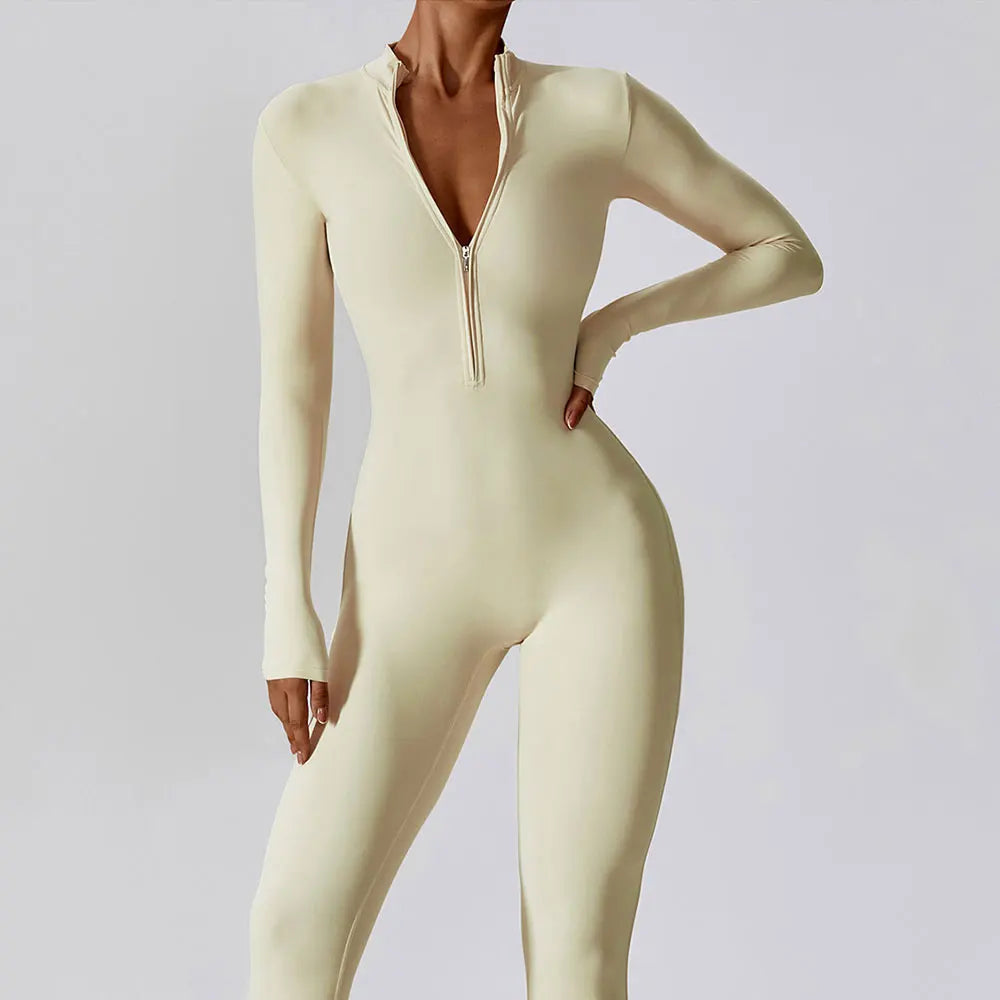 Glamsta - Long Sleeve Yoga Jumpsuit Glamsta™