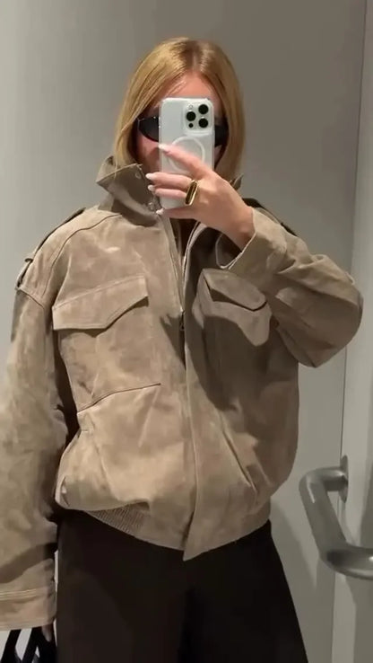 Glamsta - Chic Short Suede Jack - Glamsta™