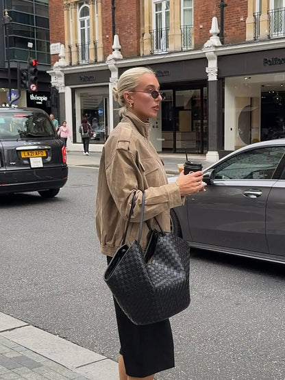 Glamsta - Chic Short Suede Jack - Glamsta™