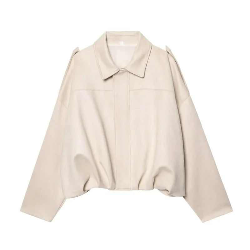 Glamsta - Suede Bomber Jack Oversized - Glamsta™