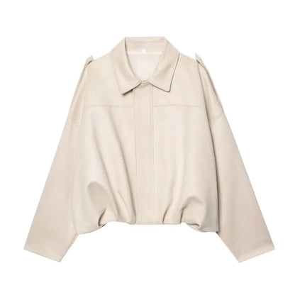 Glamsta - Suede Bomber Jack Oversized - Glamsta™