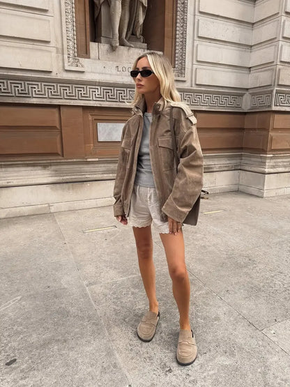 Glamsta - Chic Short Suede Jack - Glamsta™