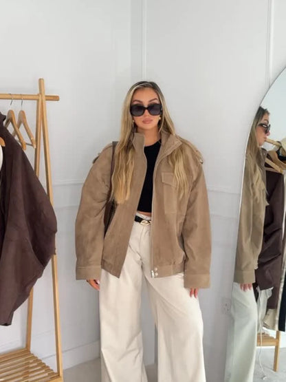 Glamsta - Chic Short Suede Jack - Glamsta™